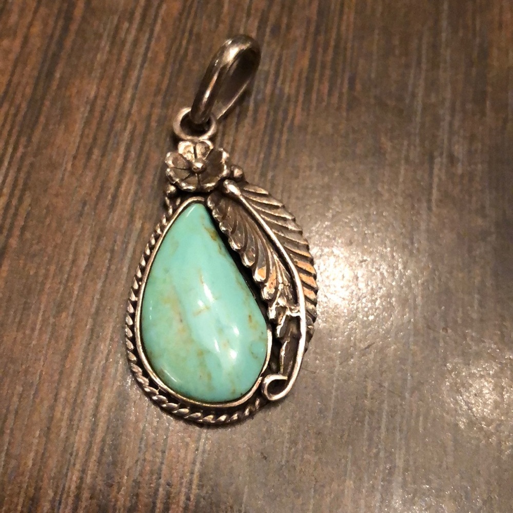 Beautiful turquoise Sterling silver Pendant